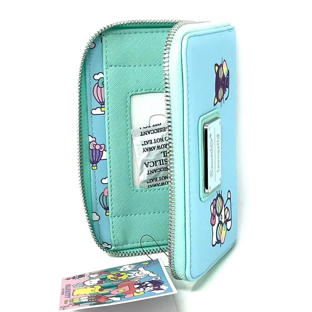 Loungefly Hello Kitty Friends Hot Air Balloon Zip Around Wallet Badtz Maru NWT